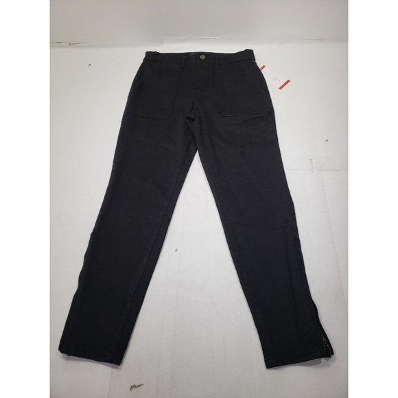 Social Standard Sanctuary Womens Jeans Slim Straight Crop Stretch Black Size 2 - Picture 1 of 7